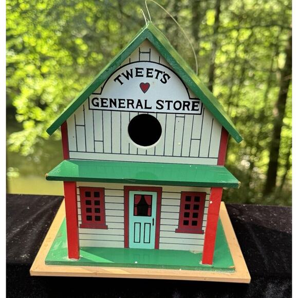 LIDCO Treetown "Tweet's General Store" Bird House Chickadee Wren Nuthatch - Picture 1 of 9